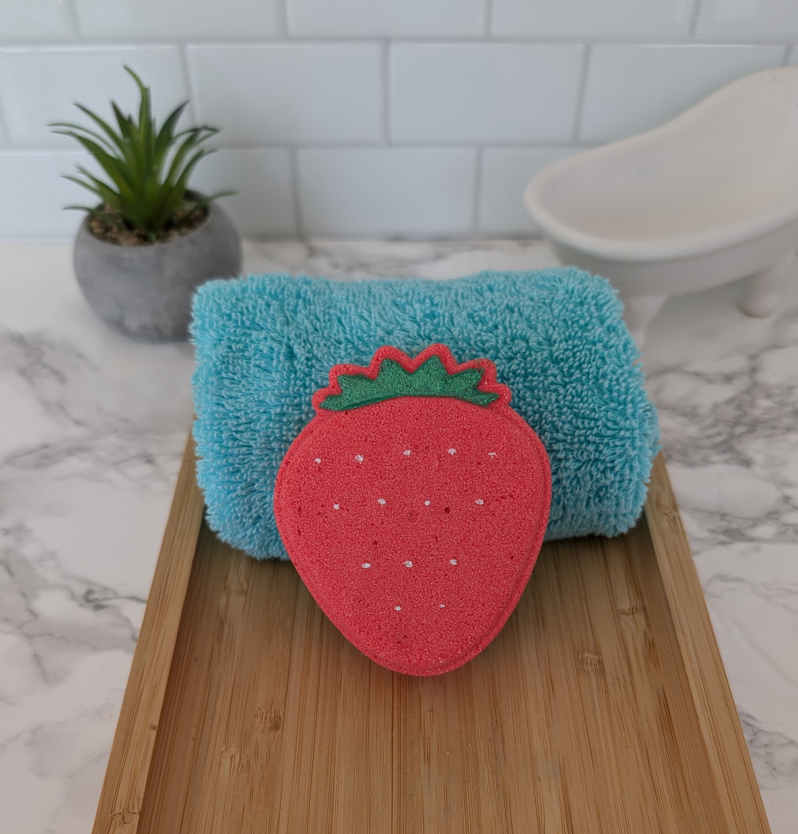 Bombe de bain fraise