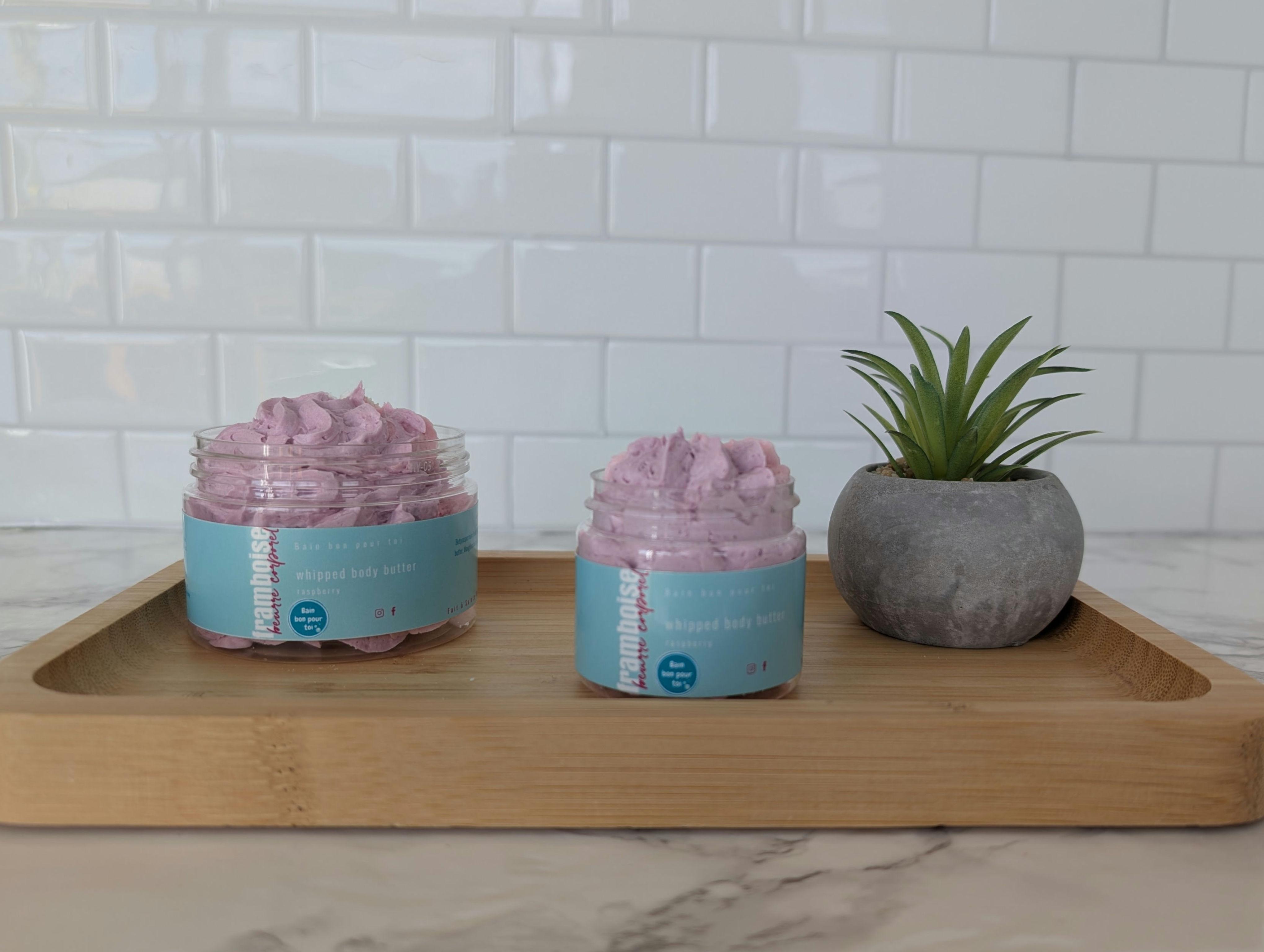 Beurre corporel fouetté framboise vanille