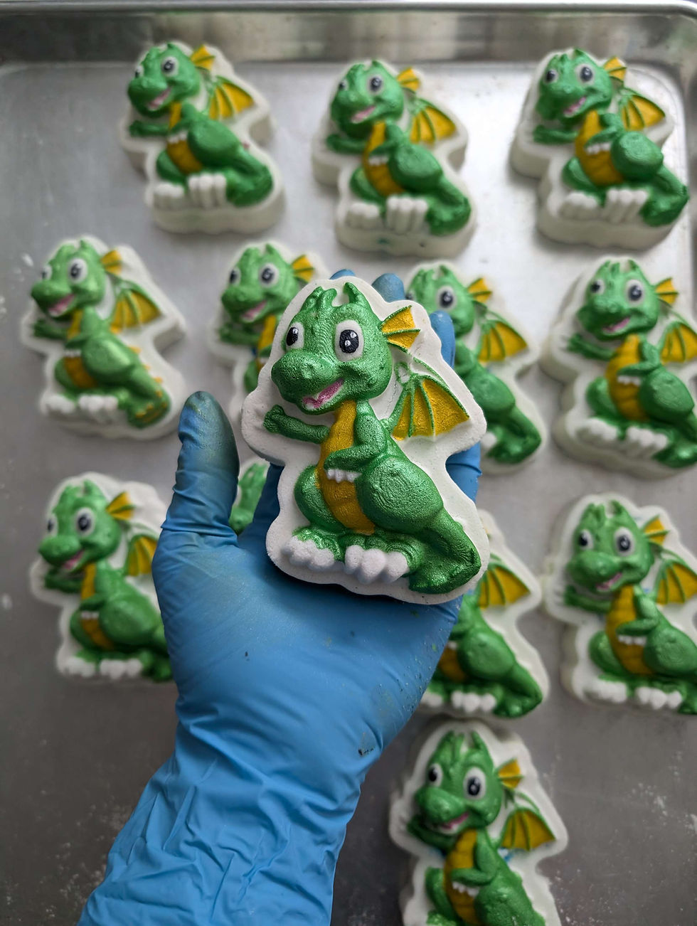 Miniature : Bombe de bain dragon vert 