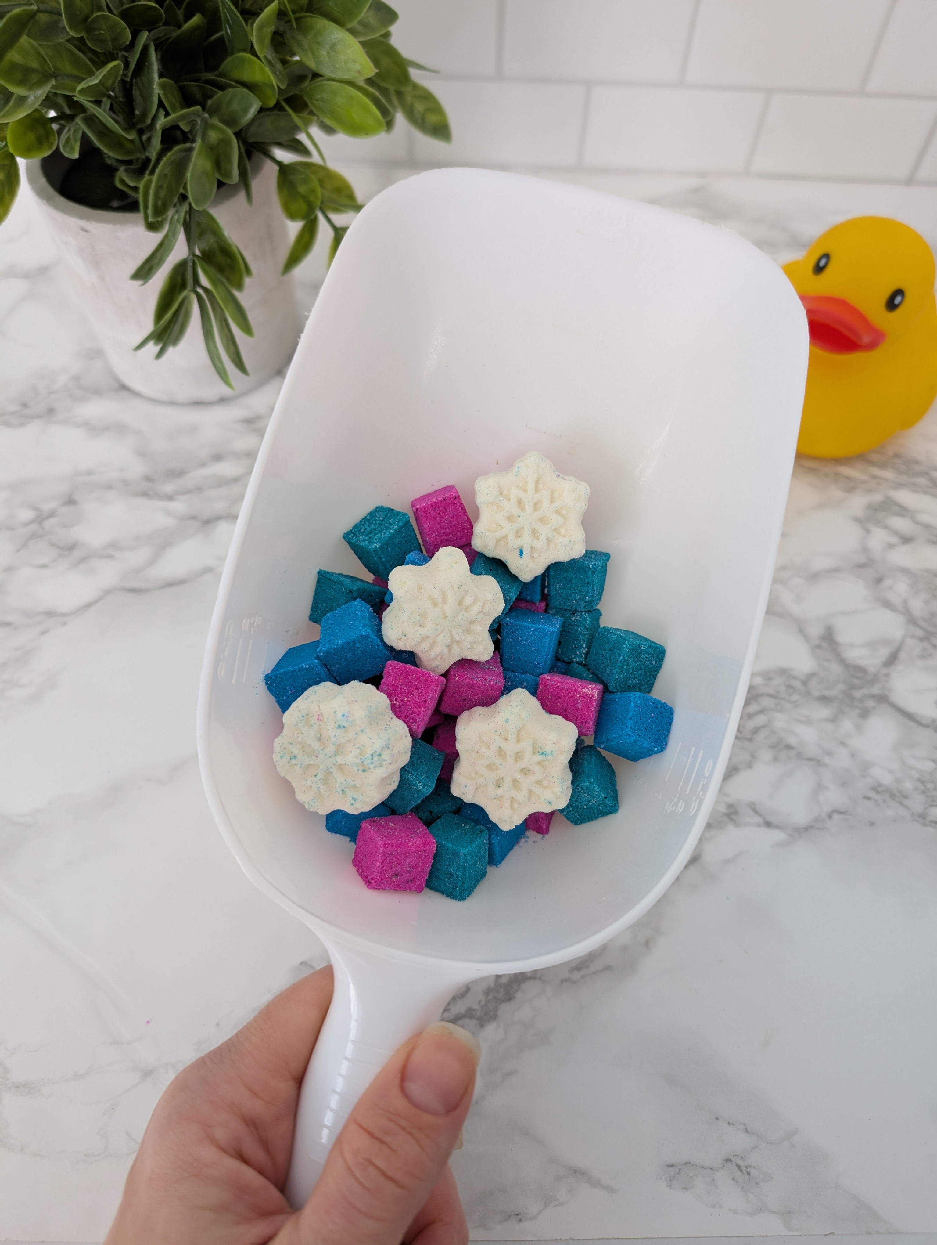 Sac de cubettes de bain fée des neiges