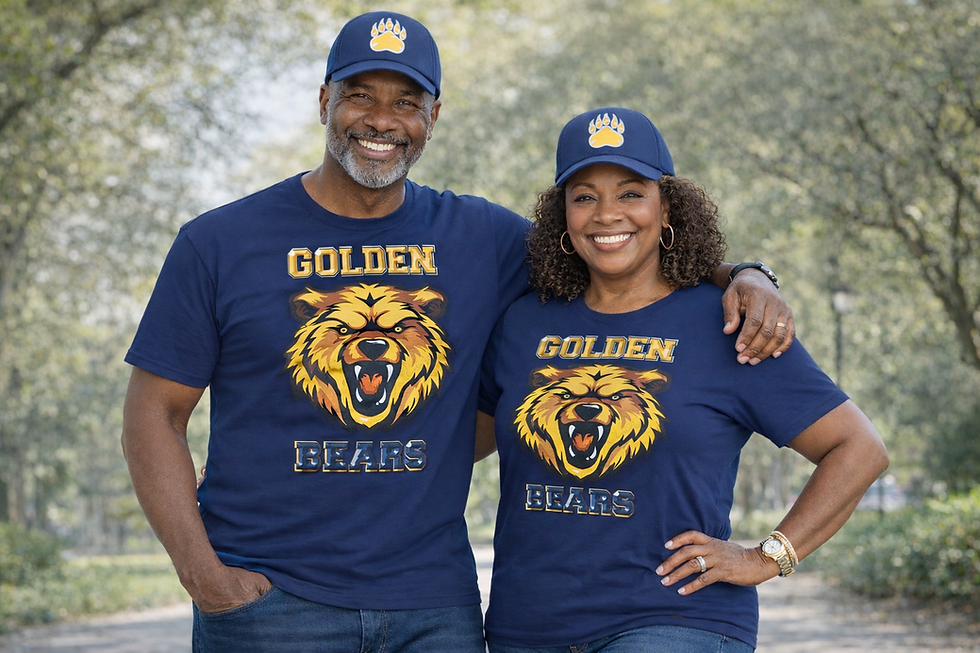Thumbnail: Couples Bundle - East High Classic Collection - T-shirt & Hat (2): Blue