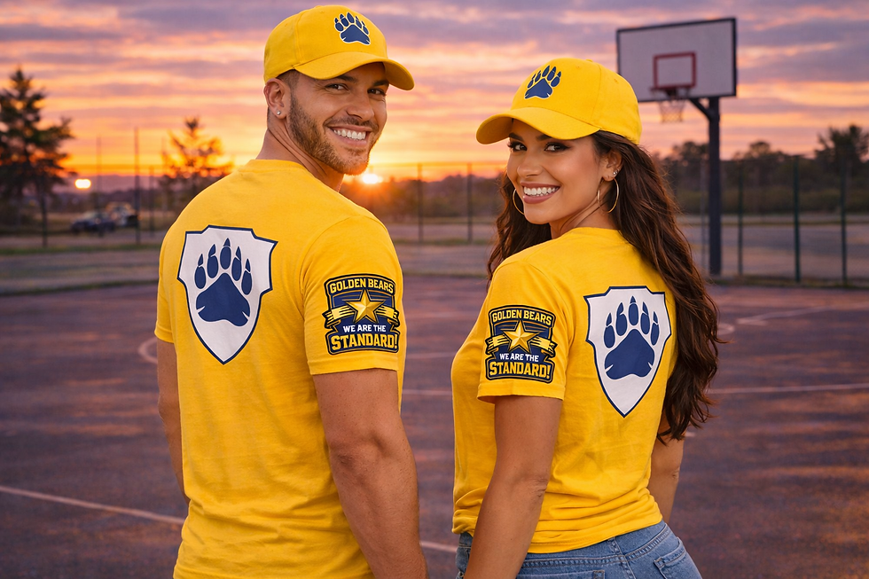 Thumbnail: Couples Bundle - East High Classic Collection - T-shirt & Hat (2): Yellow
