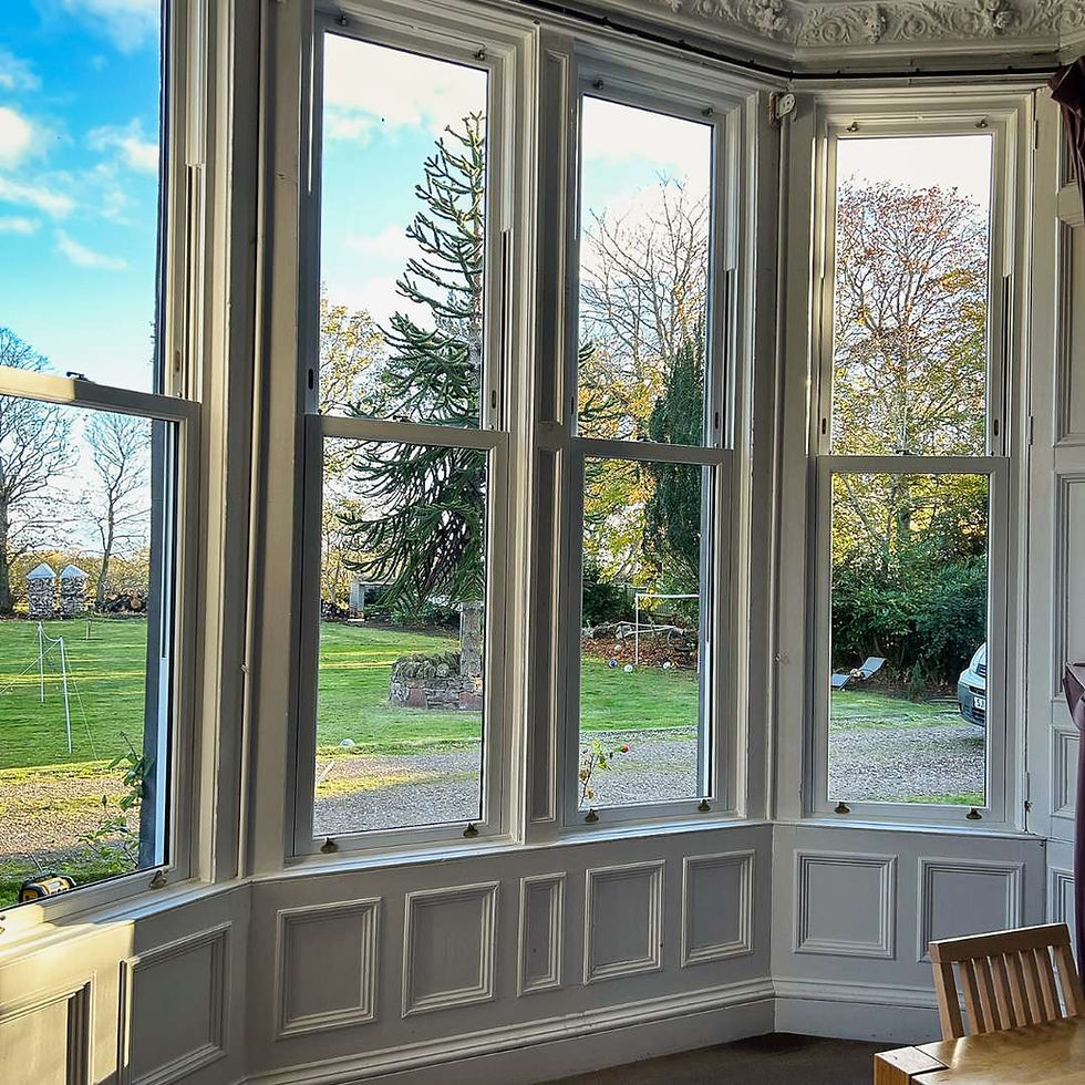 Sash window installation in Arbroath, Scotland
