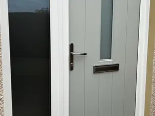 Rockdoor Composite Front Door in Agate Grey, Installed in Dundee