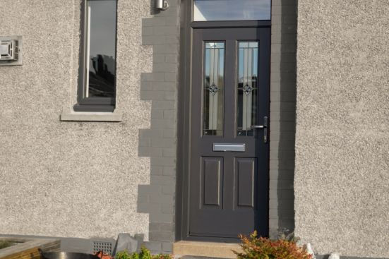 Fully fitted composite front door installed in Dundee