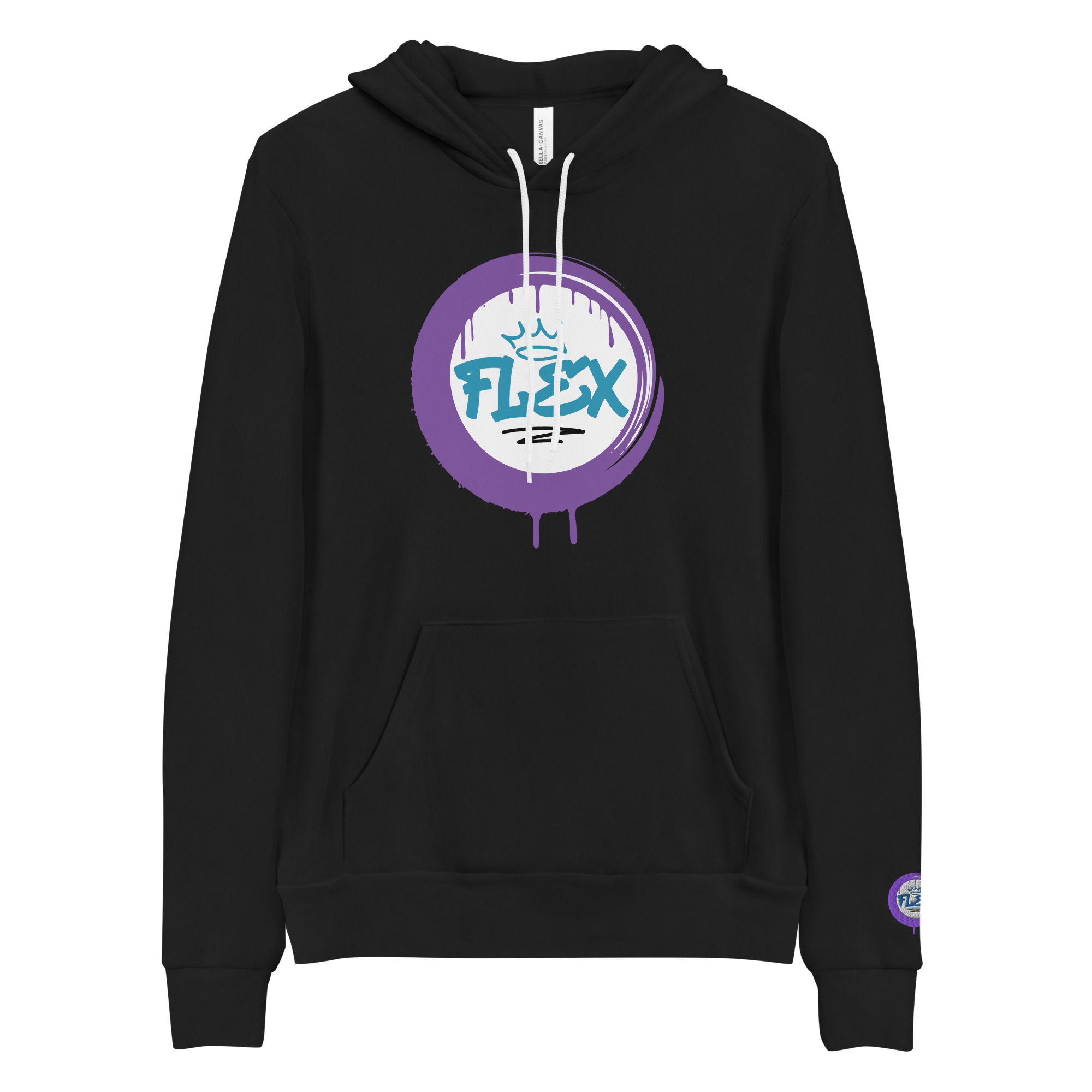 Hip Hop Unisex hoodie-Front & Sleeve