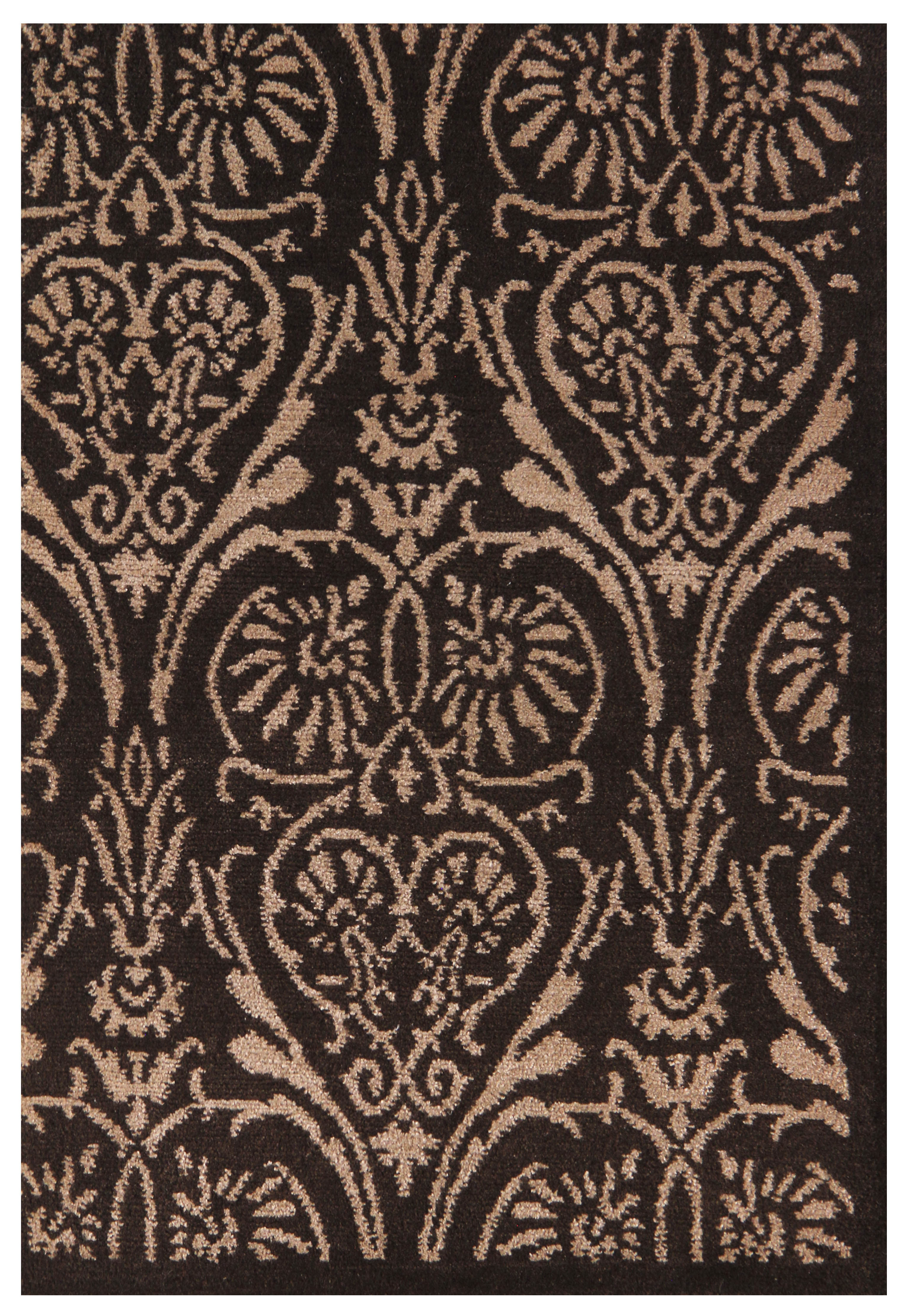 2224 - 60x90 - 2x3 - 100 Knot - Wool & Silk