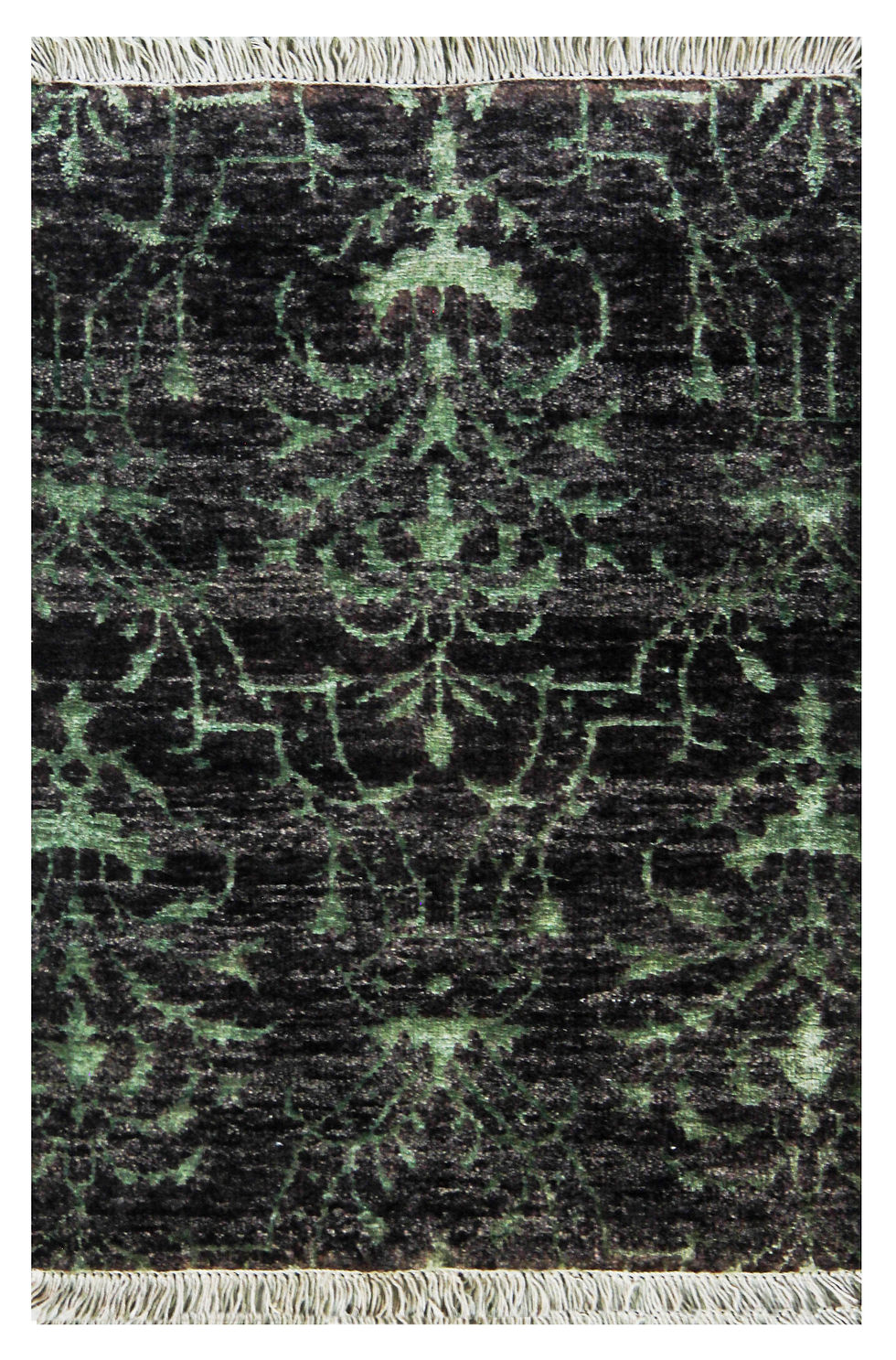 2584 - 60x90 - 2x3 - 150 Knot - Wool & Bamboo Silk