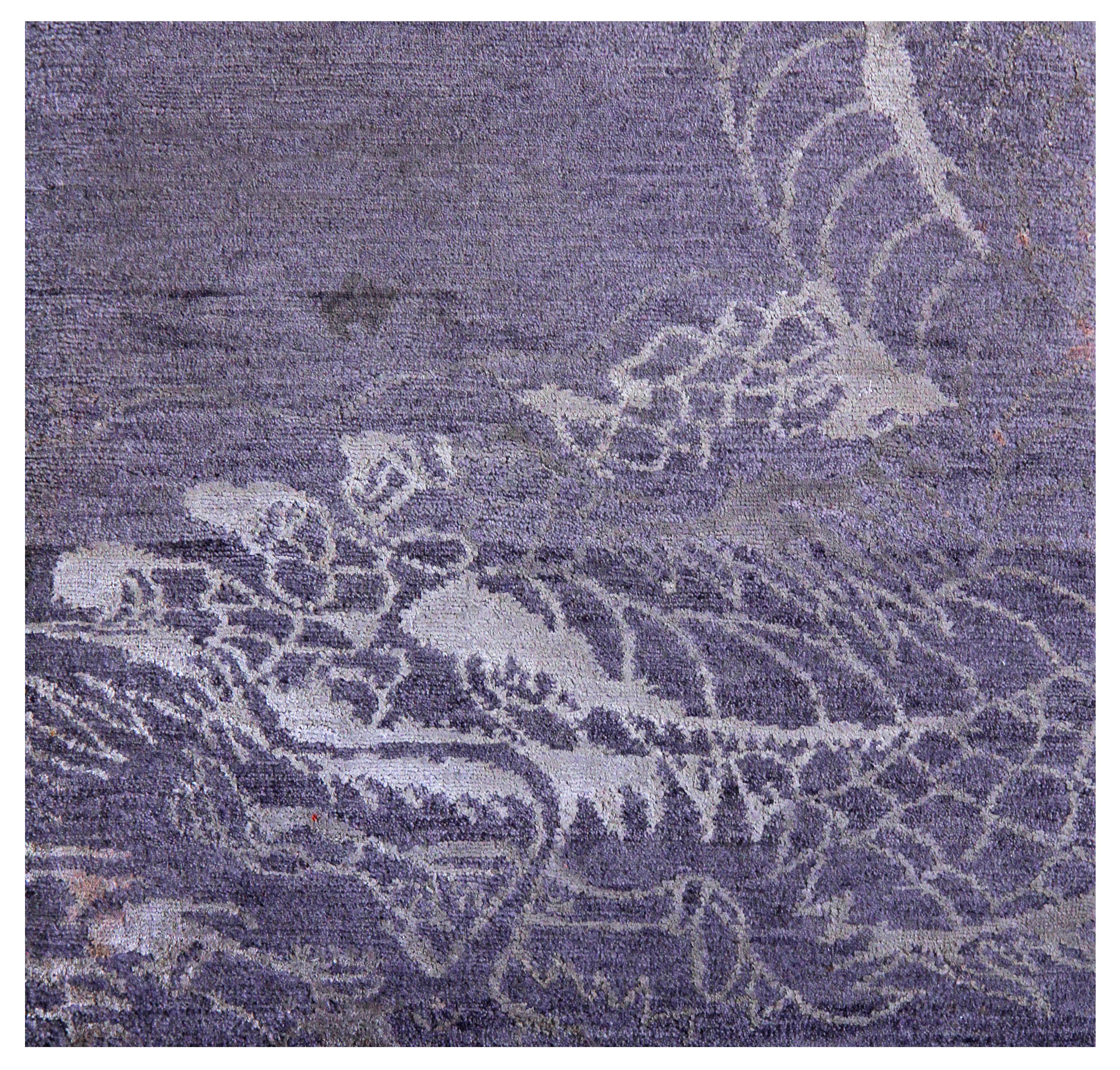 2676 - 60x60 - 2x2 - 100 Knot - Wool & Silk