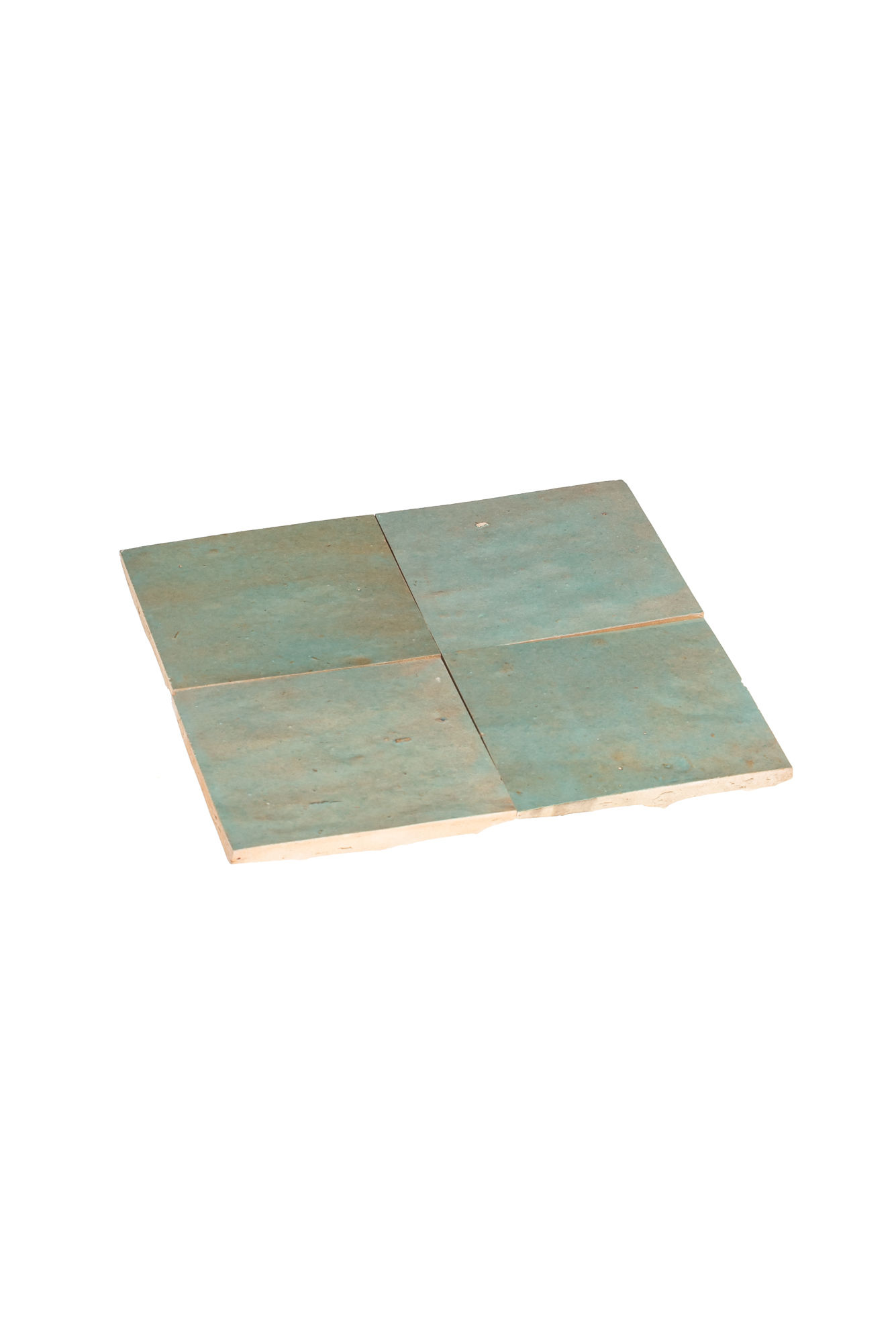 2 samples of Zelliges Maldive - 10 x 10 x 1.2 cm