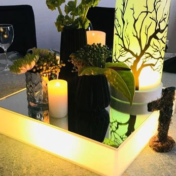 LED Cylinder Centrepieces