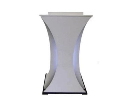 Curved LED lectern