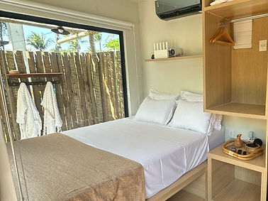 Cama Queen Size do Bangalô Oiti