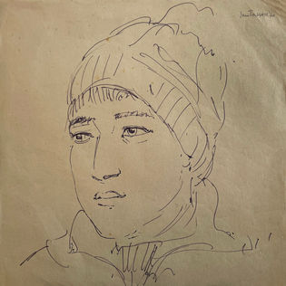 Alla kantine, il ragazzo con il cappello di lana I di Antonio Santacroce