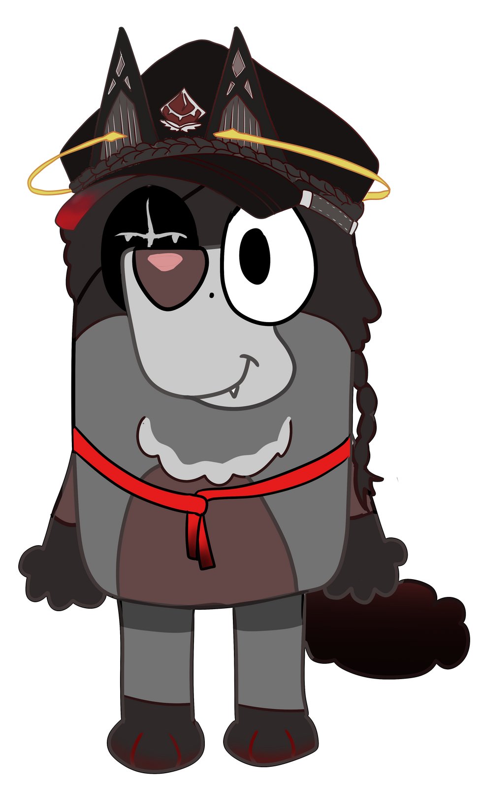 syn but blueey png hat