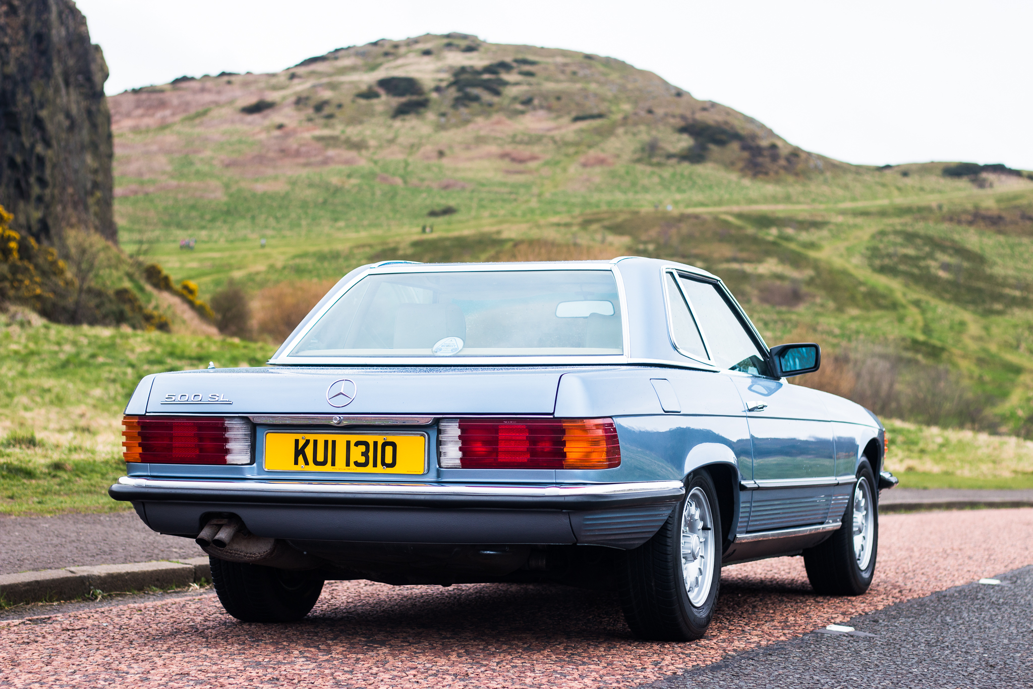 Mercedes 500sl for sale in Edinburgh, Scotland.