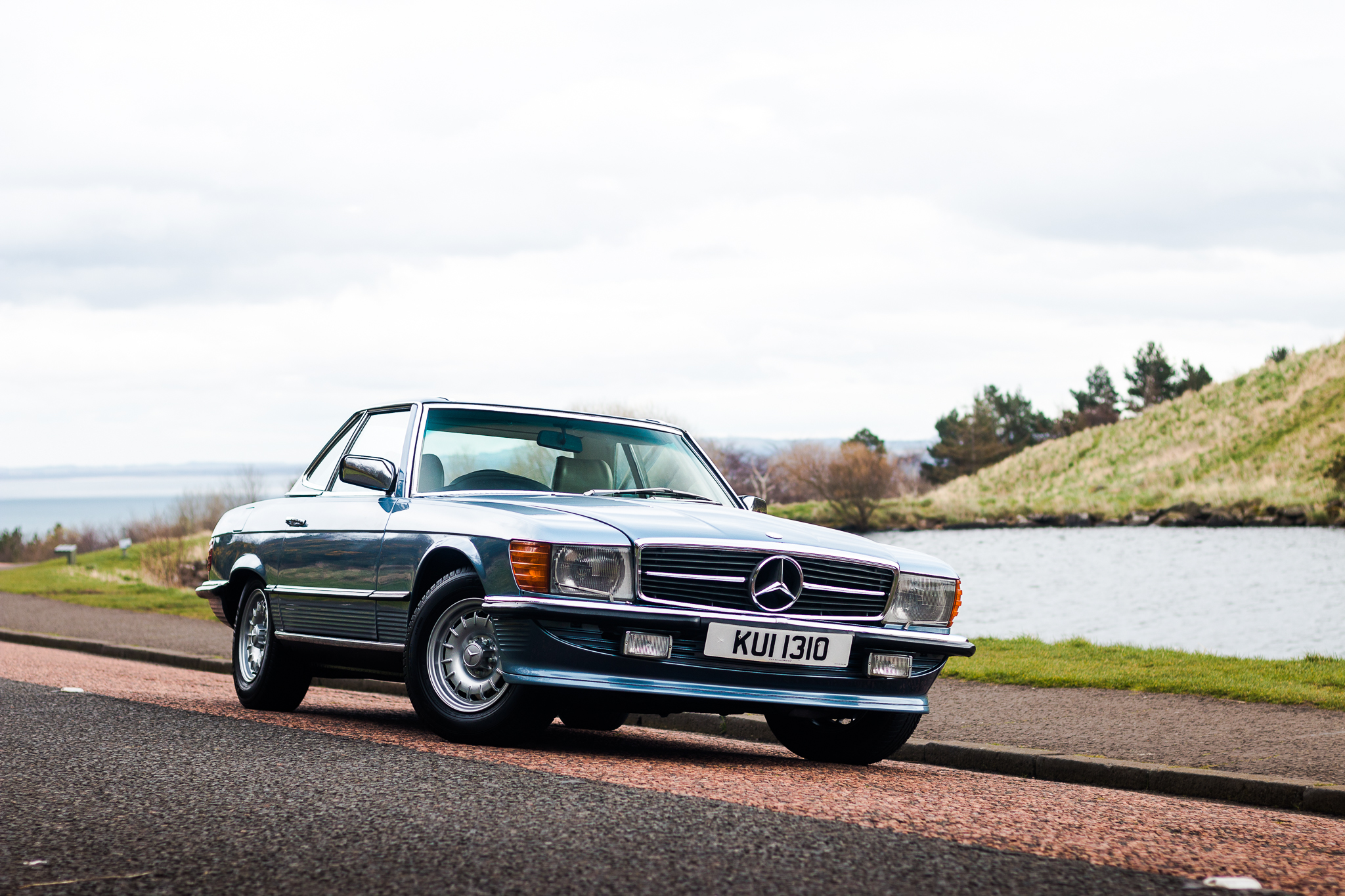 Mercedes 500sl for sale in Edinburgh, Scotland.