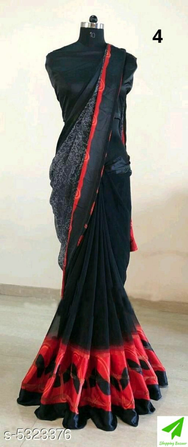 Thumbnail: Trendy Satin Women's Sarees