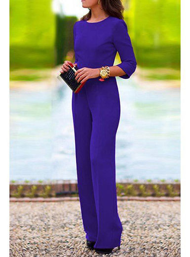 Thumbnail: Women's Scoop Neck Open Back Jumpsuit 