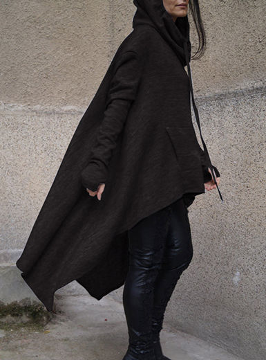 Thumbnail: Loose Fitting Women's Hooded Sweatshirt 