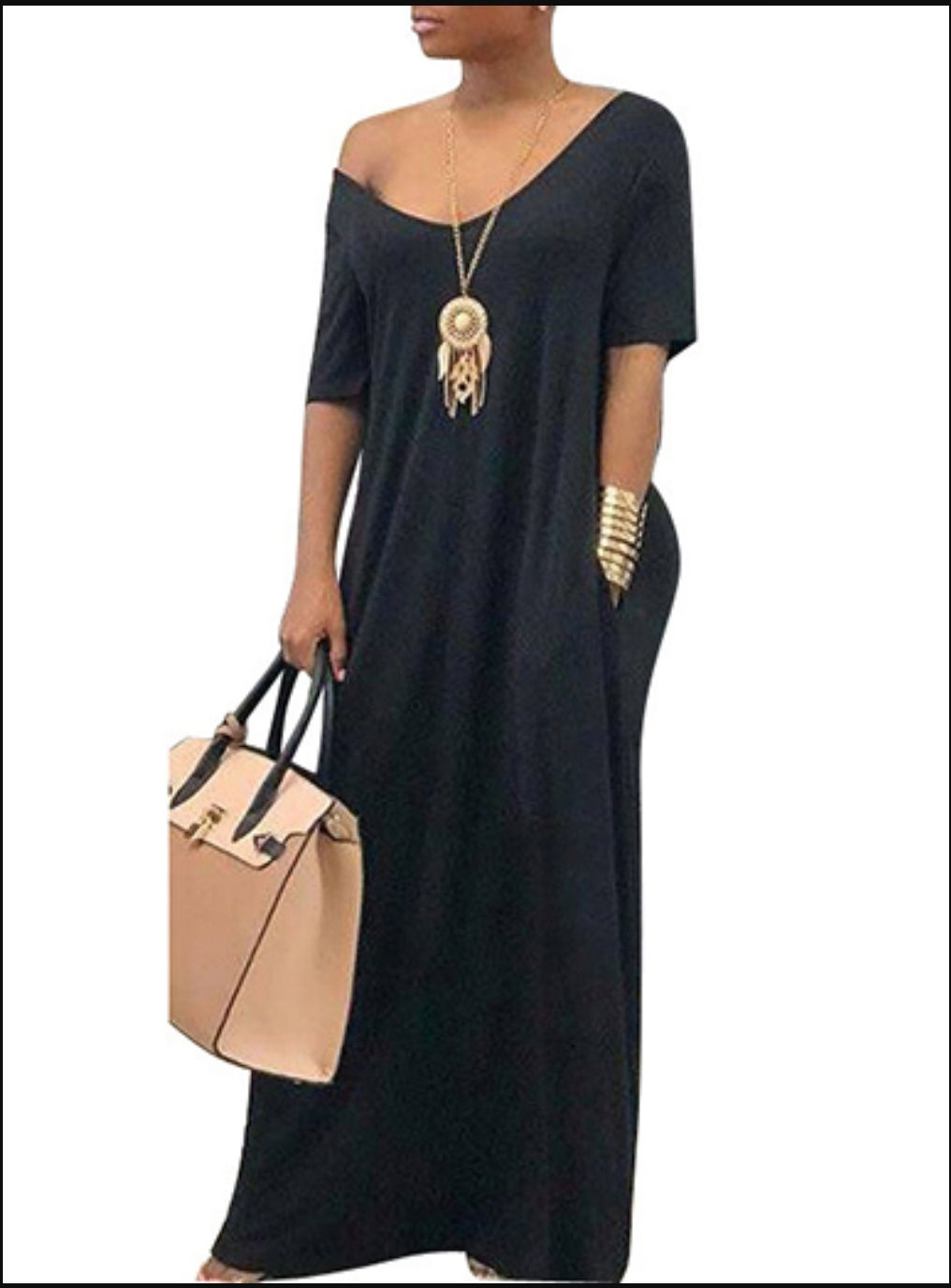 Women's Maxi Dress with Pockets