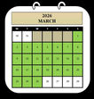 Ride Calendar March 2026