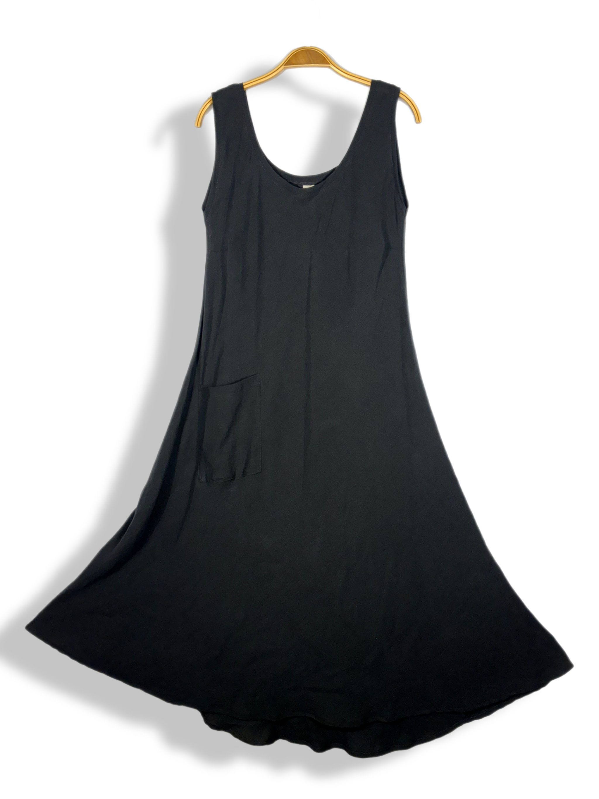vestido soslaio • linho preto