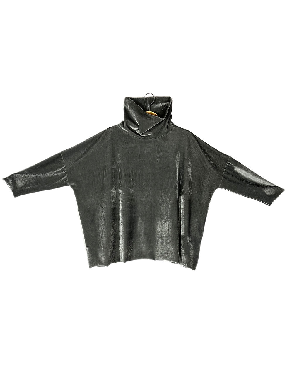 blusa Milano • veludo estanho