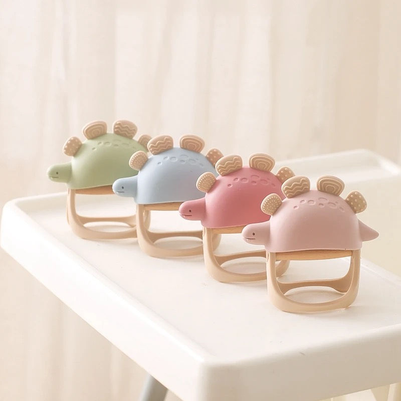 Thumbnail: Steg the Dinosaur | Silicone Teether Mitten