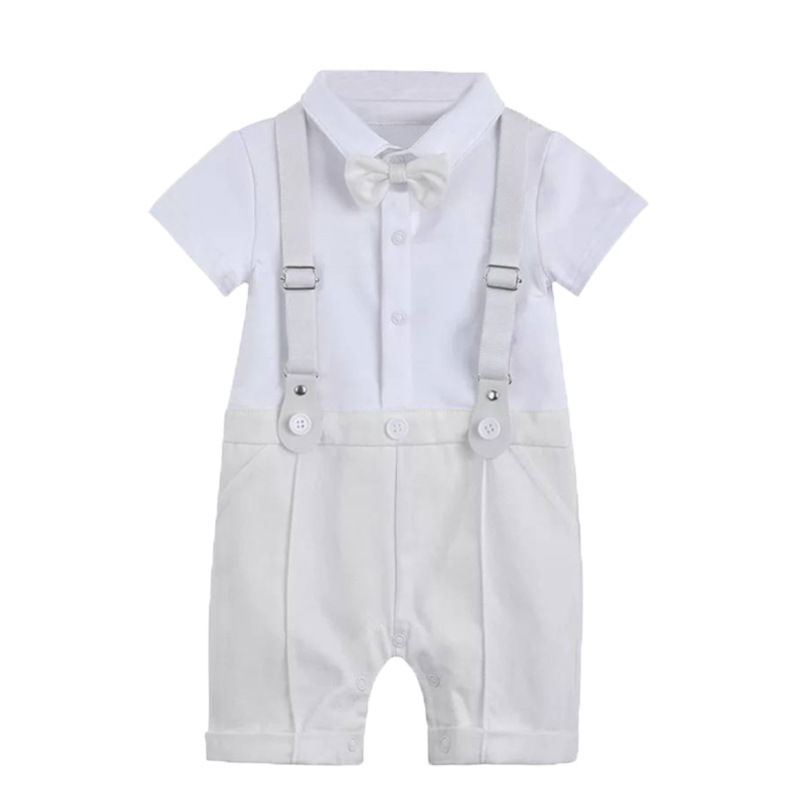 Thumbnail: White Infant Toddler Suit Set | Baptism or Christening Suit