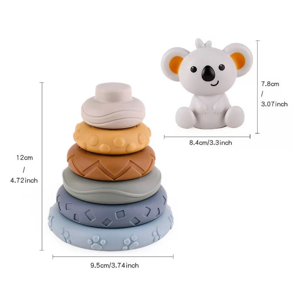 Thumbnail: Koala Silicone Stacker Toy