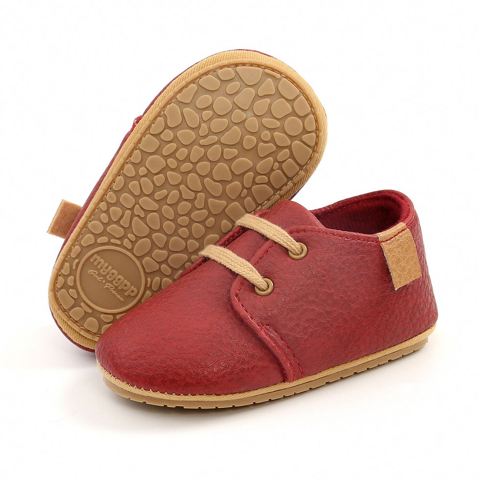 Thumbnail:  First Walkers | Leather-look Smart Shoe