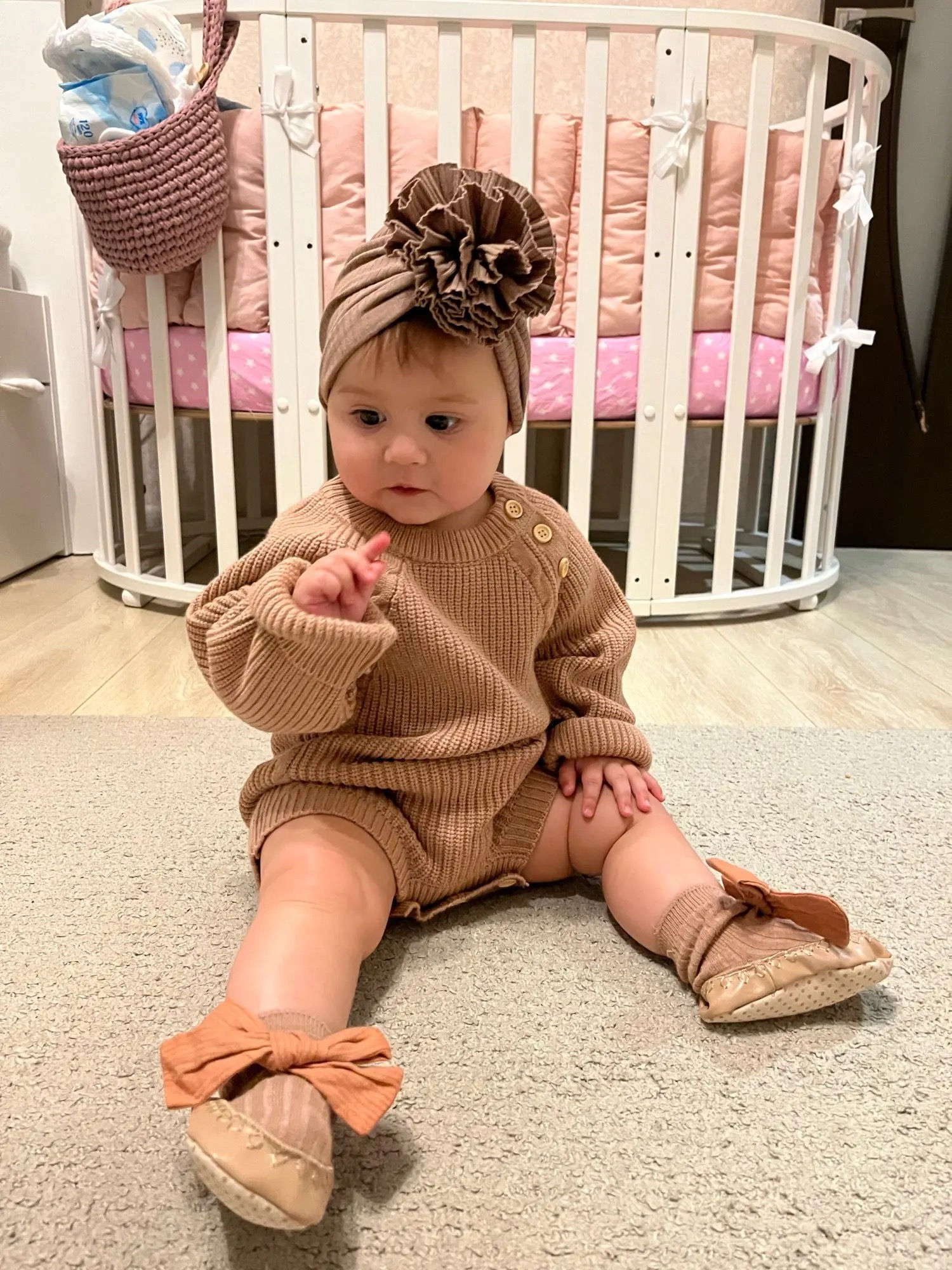 Unisex Knit Romper with Button detail