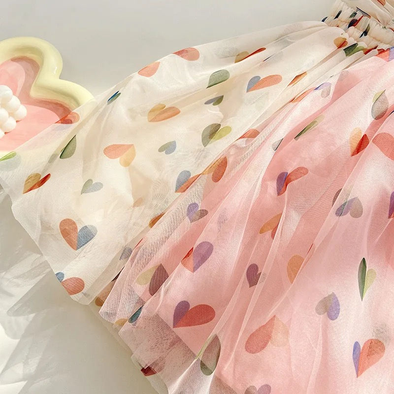 Thumbnail: Little hearts | tulle dress | baby and kids