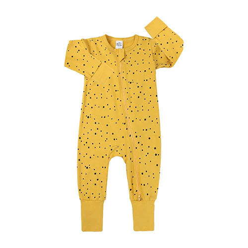 Thumbnail: Cotton Zipper Romper | Assorted patterns