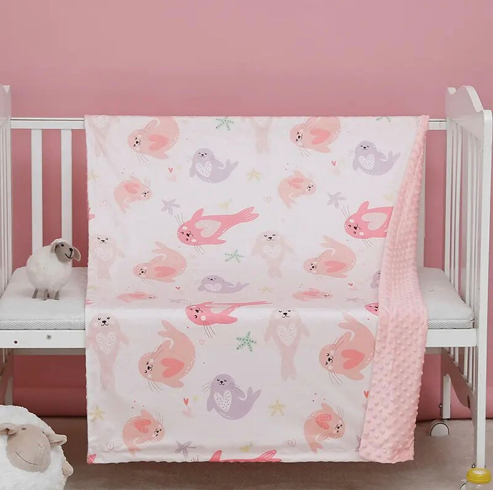 Thumbnail: Minky Cot Pram Blanket | various prints
