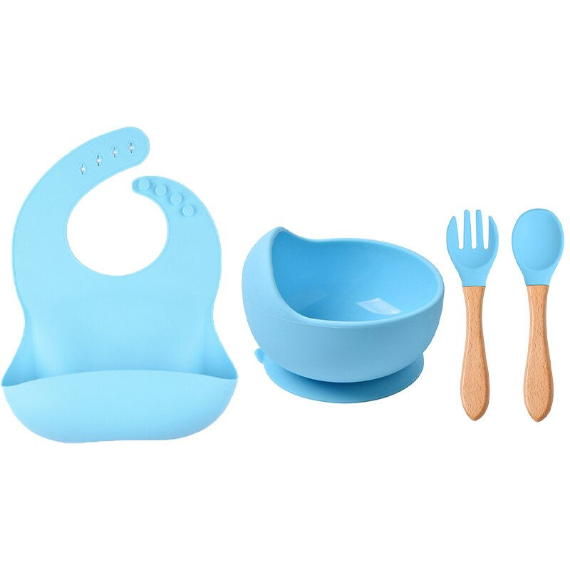 Thumbnail: Silicone Bib & Bowl Set