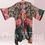 Thumbnail: Forest and Rose Red Cotton Kantha Coat by One Wing Studio for The Majestic
