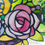 Thumbnail: Detail Tea & Roses Stained-glass Suncatcher by Chronic Panes for The Majestic