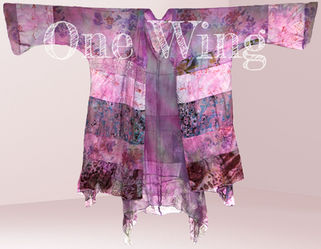 hand dyed silk art to wear lagenlook jacket and dress