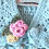 Thumbnail: Detail Robin's Egg Blue Baby Shrug by Ramblin' Rows for The Majestic