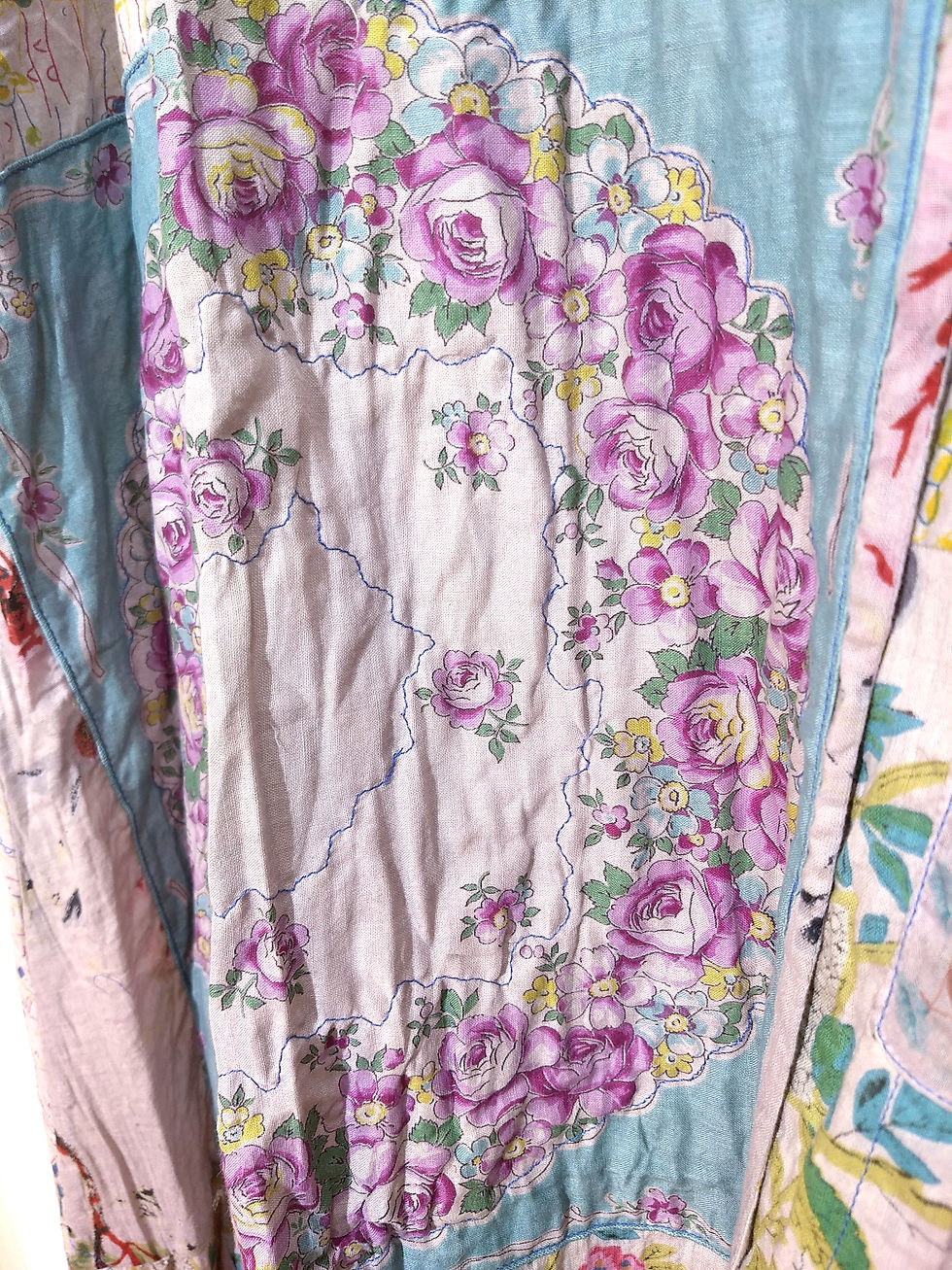 Thumbnail: Detail Pale Lilac Cotton Catherine Jacket by One Wing Studio for The Majestic