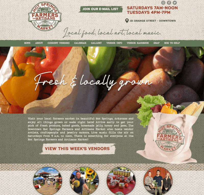 Fresh and Locall Grown - Hot Springs Arkansas Design.gif