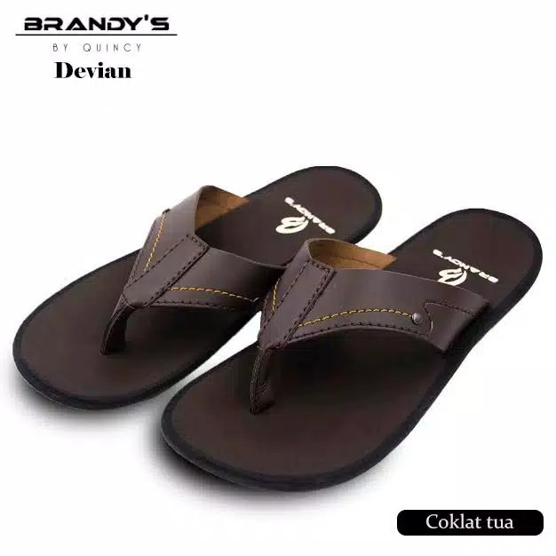 Thumbnail: Sandal Kulit Pria Brandys - Devian