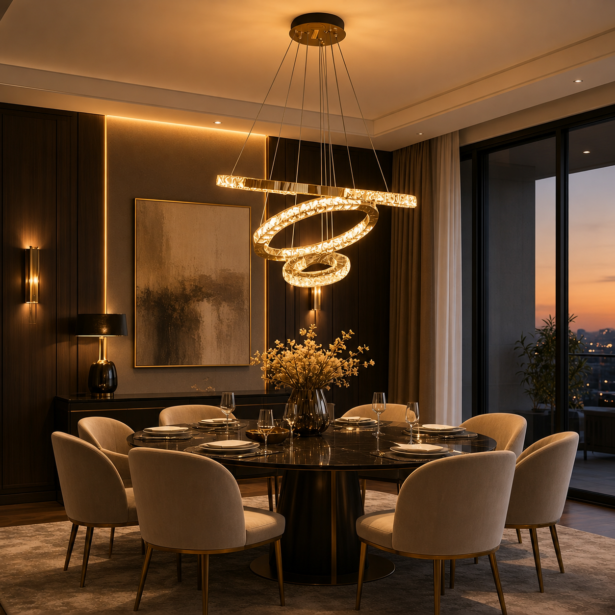 Modern LED Hanging Light 600×400×200mm – DK15 50301