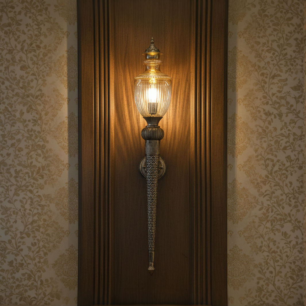 Trophy mashal killi-cut wall light for Living Rooms – SGE 7in Trophy Mashal
