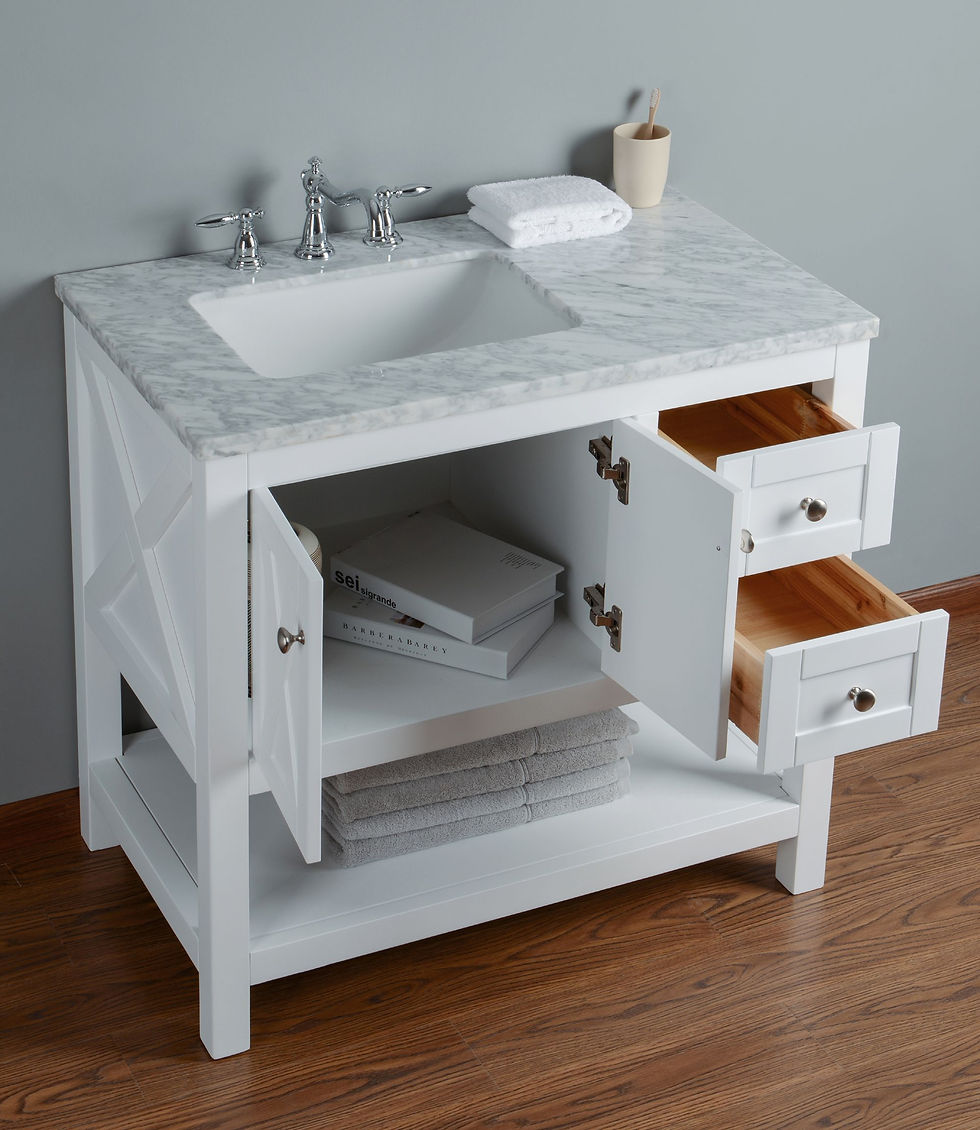 Thumbnail: Anabelle 36" White Single Sink Vanity
