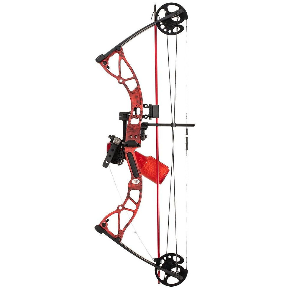Cajun Bowfishing ShoreRunner KIT W/ Winch Pro Reel RH 45 Red Veil Alpine