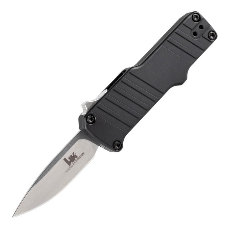 Hogue Knives HK Micro Incursion OTF Auto Blk Point Blade (1.9"" Stonewash)