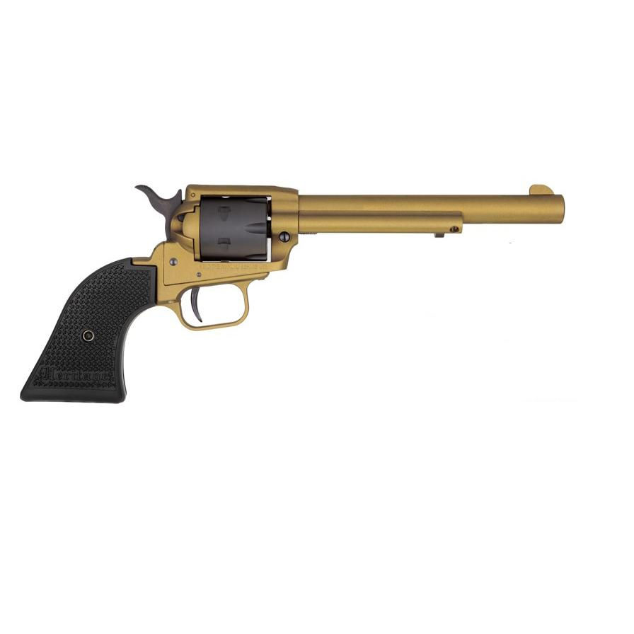 HERITAGE ROUGH RIDER .22LR 6 1/2'' 6 RD GOLD/SBK